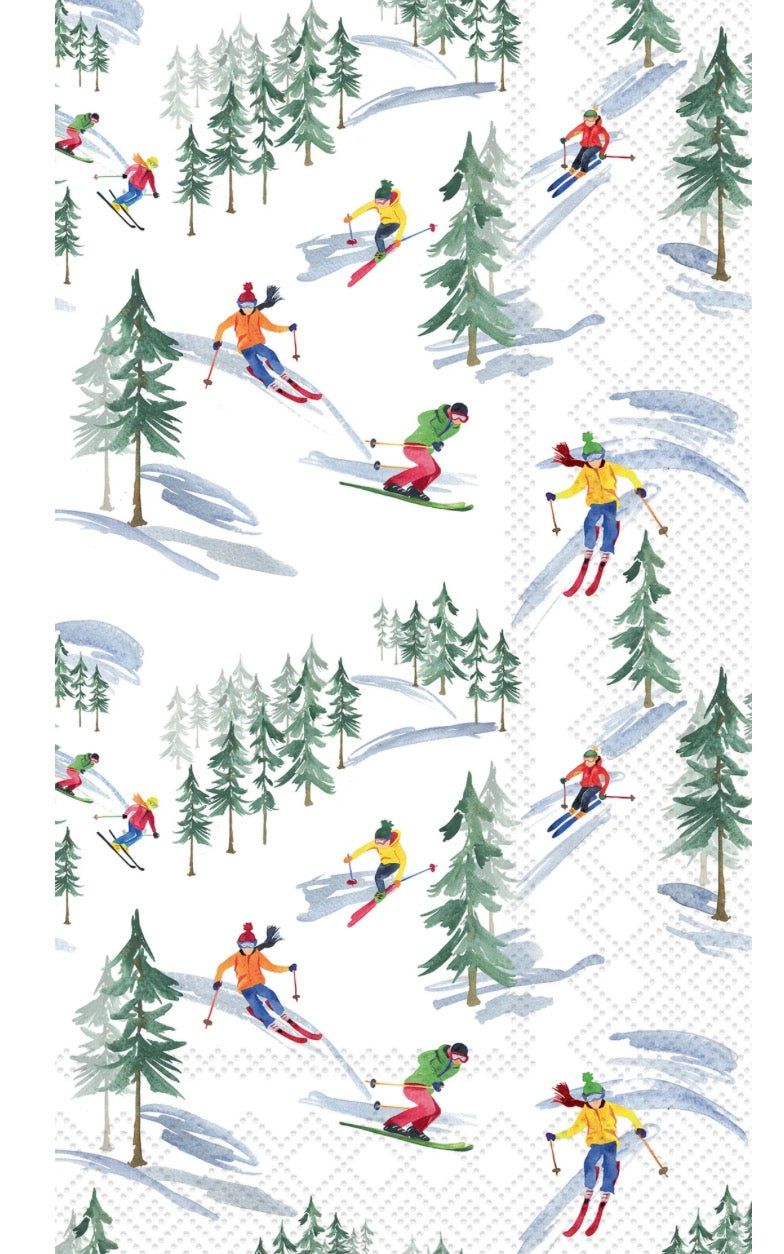 Down The Slope Guest Towel