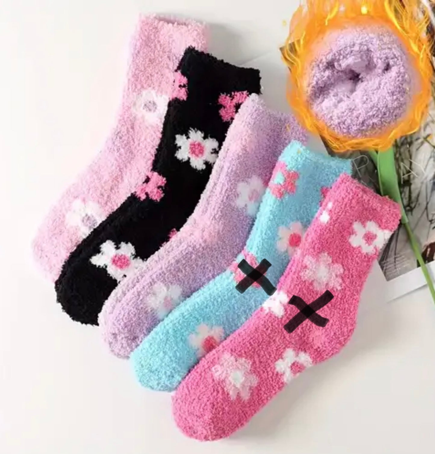 Lim Lim fuzzy socks