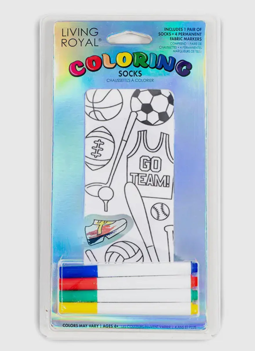 Living Royal Colouring Socks