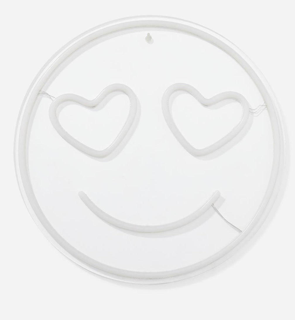 SMILEY HANGING NEON LIGHT