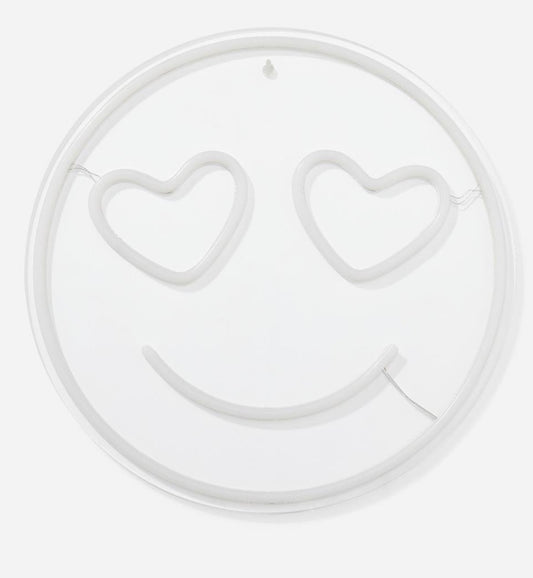 SMILEY HANGING NEON LIGHT