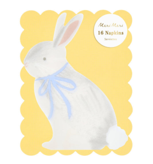 BUNNY WITH BOW NAPKINS|MERI MERI