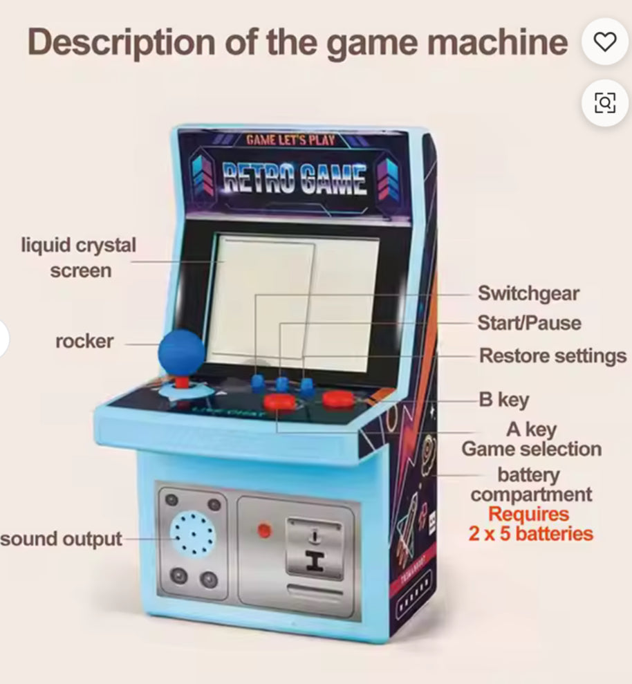 Kids Early Education Toys Retro Game Mini Handled Classic Video Game Consoles Toys for Children
