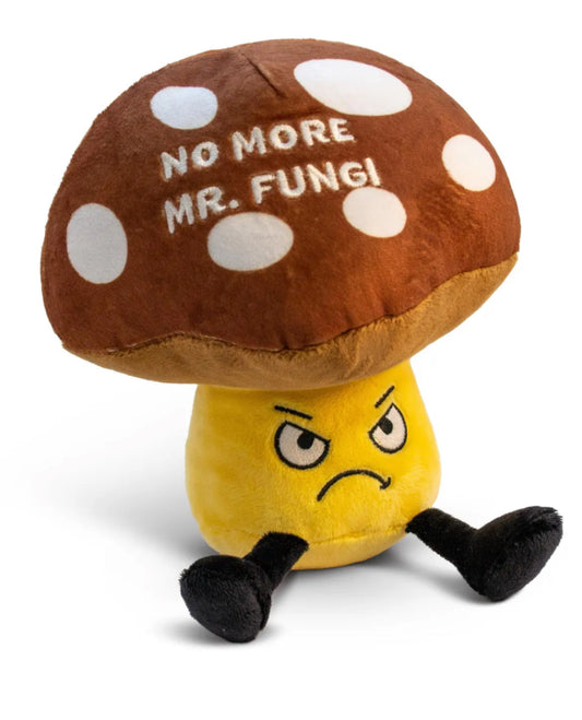 Punchkins Plush Gifts - "No More Mr. Fungi" Funny Novelty Mushroom Plushie