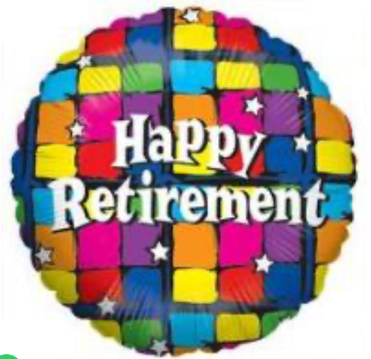 Happy Retirement Balloon 18in