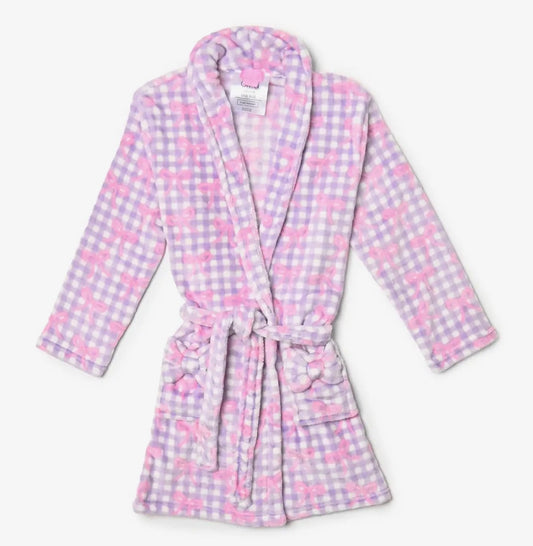 Purple Gingham Bathrobe