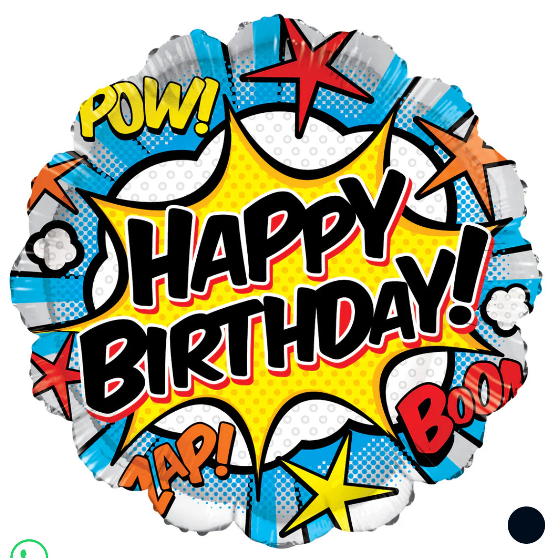 Happy Birthday Comic Foil Balloon