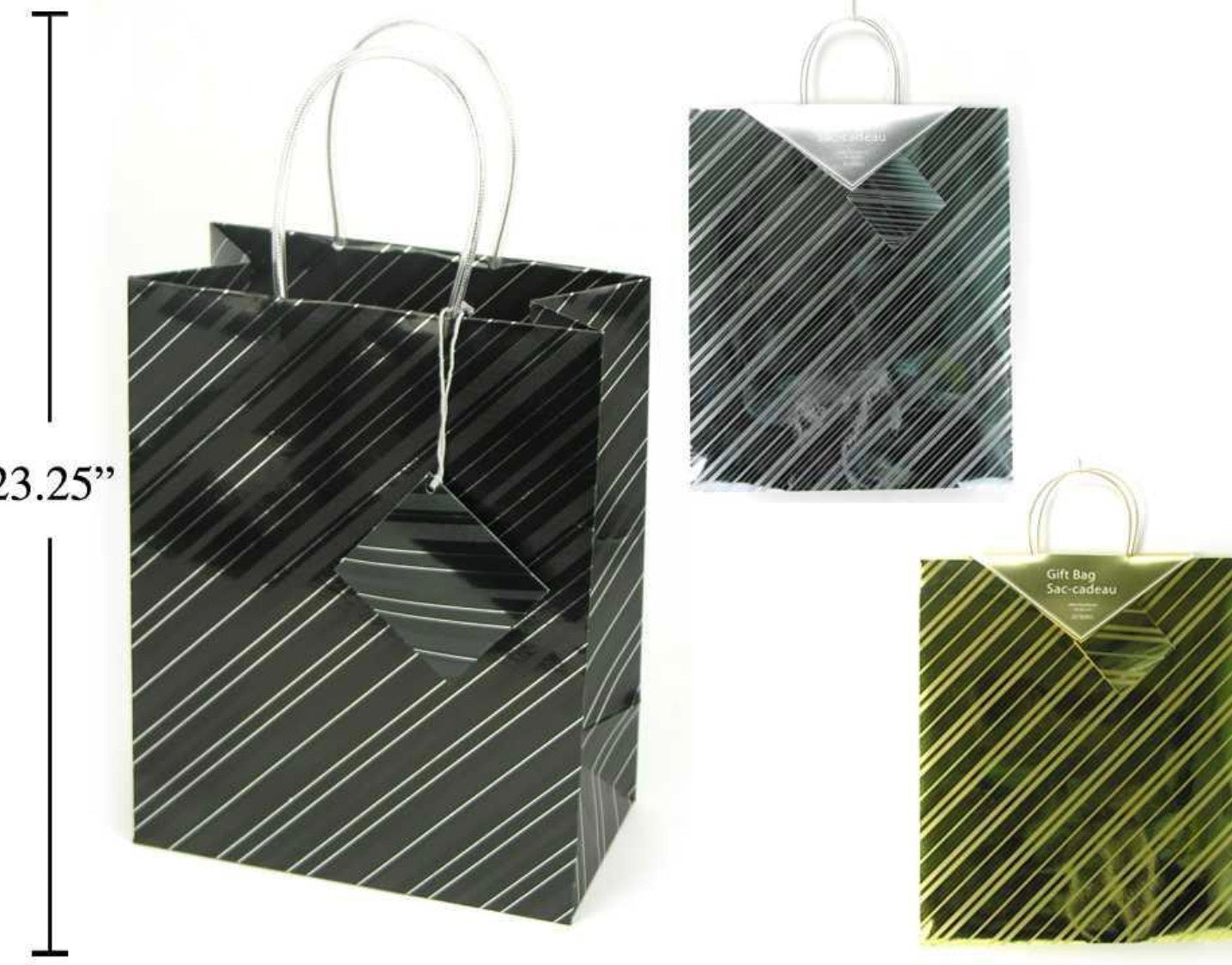 Paper T. Gift Bag, Foil, 16x6x19