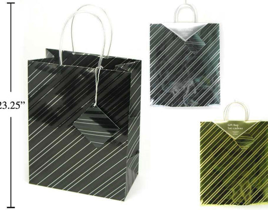 Paper T. Gift Bag, Foil, 16x6x19