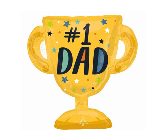 #1 Dad Trophy Foil Balloon