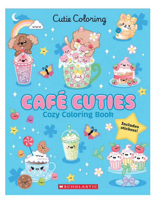 Café Cuties (Color & Chill) - by Scholastic (Paperback)