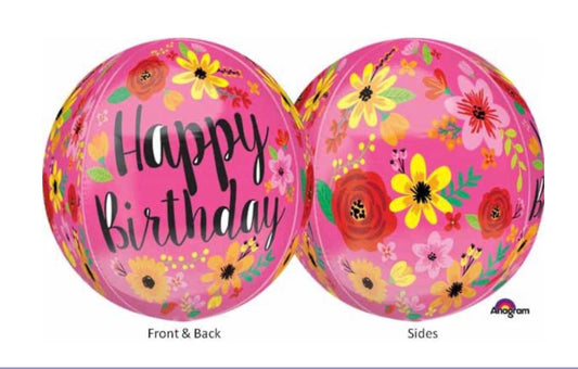Happy Birthday Floral