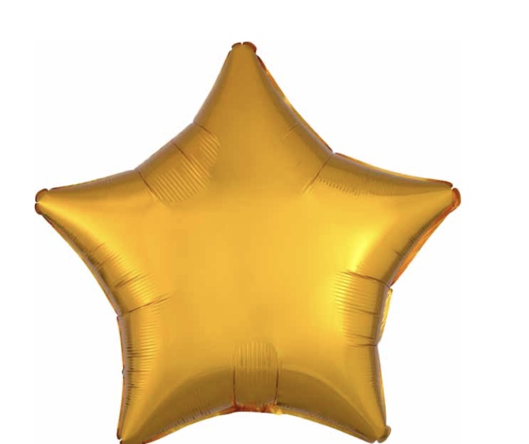 Star standard gold foil balloon