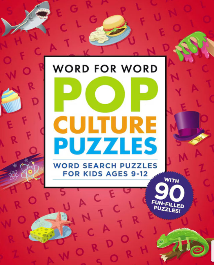 Word For Word: Pop Culture Puzzles: Word Search Book For Kids Ages 9-12