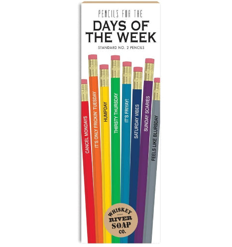 Pencils For The Days Of The Week