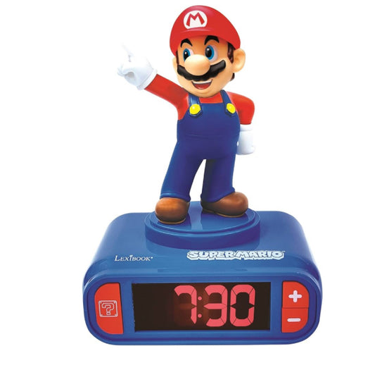 Nintendo Super Mario Alarm Clock, from 3 Years, with LCD Digital Display