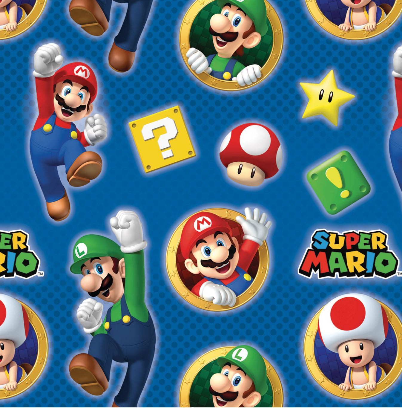 Super Mario Bros Wrapping Paper