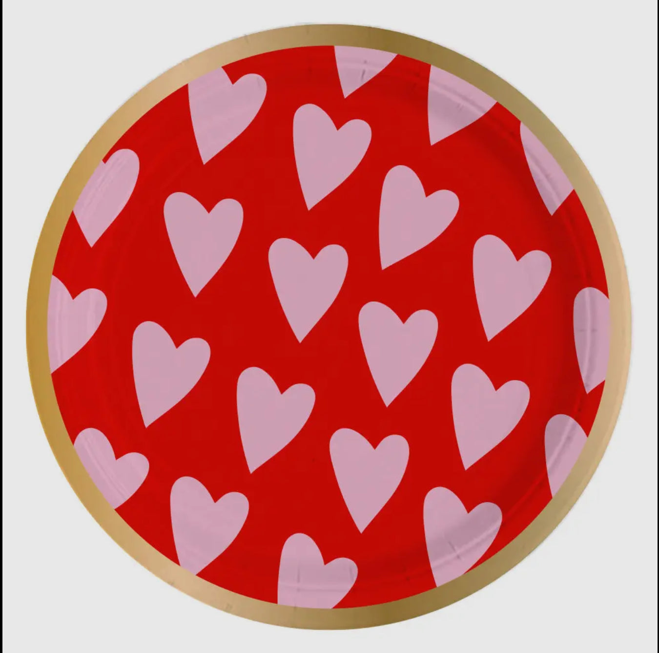 Heart Paper Plate