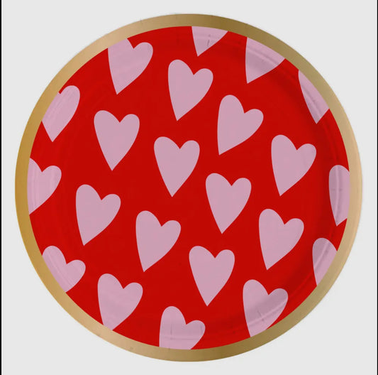 Heart Paper Plate