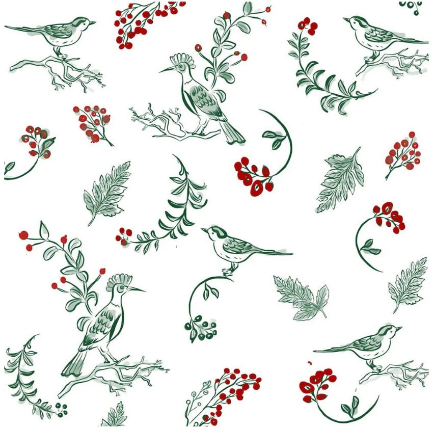 Oiseaux De Noel Dinner Napkin