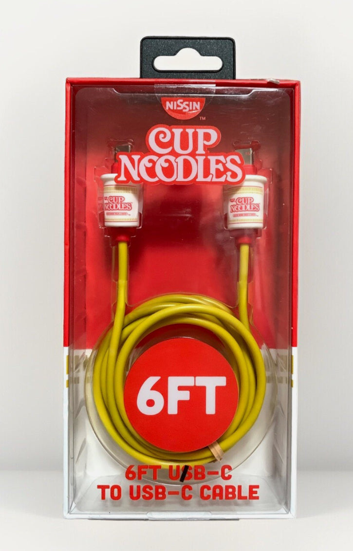 Nissin CUP NOODLES USB-C To USB-C Connectors 6ft Charging Cable