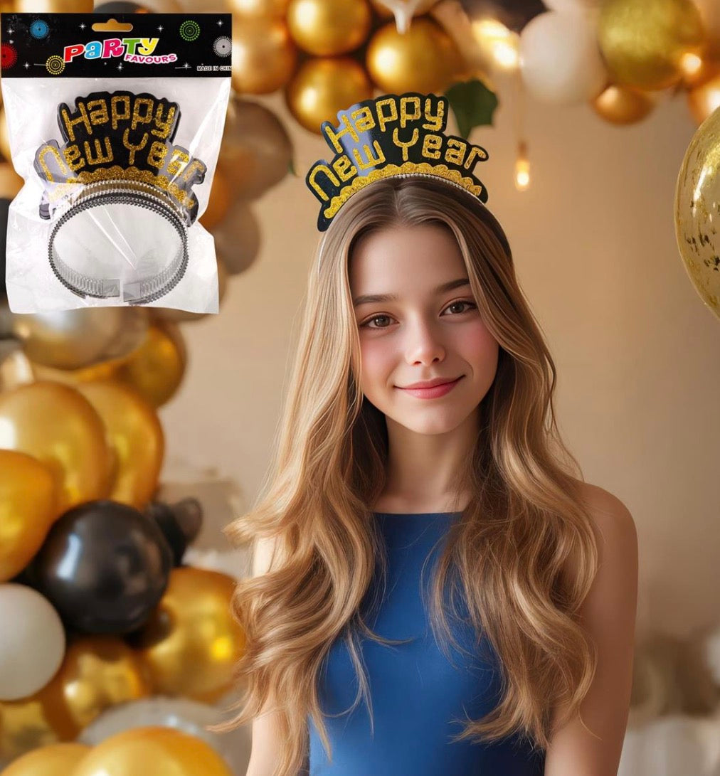 New Year 3pk Party Headbands, pbh