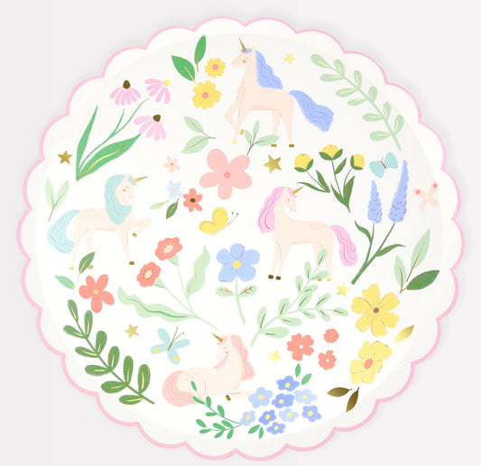 Meadow Unicorn Side Plates - Set of 8