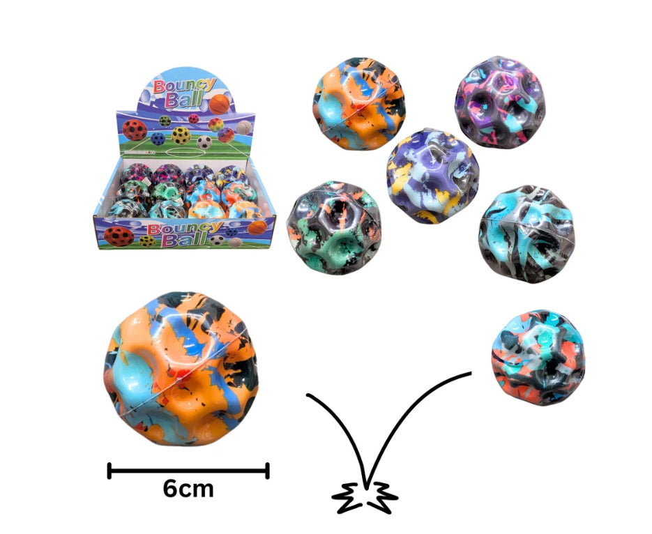 6cm Colourful Bounce Ball