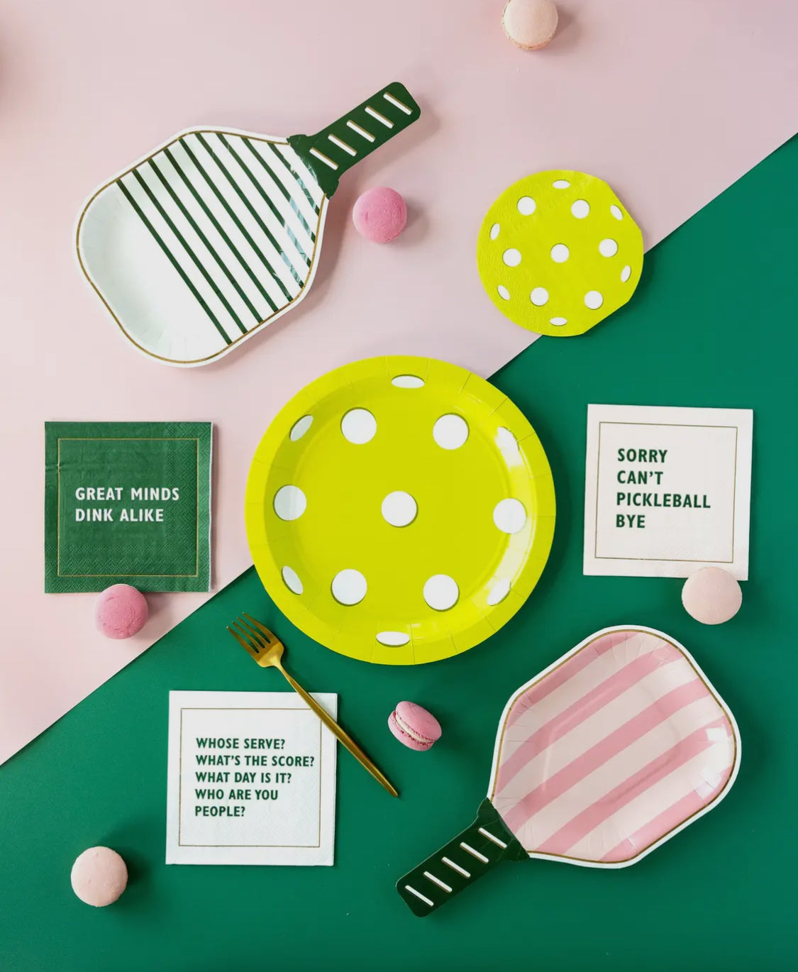 Pink Pickleball Plate