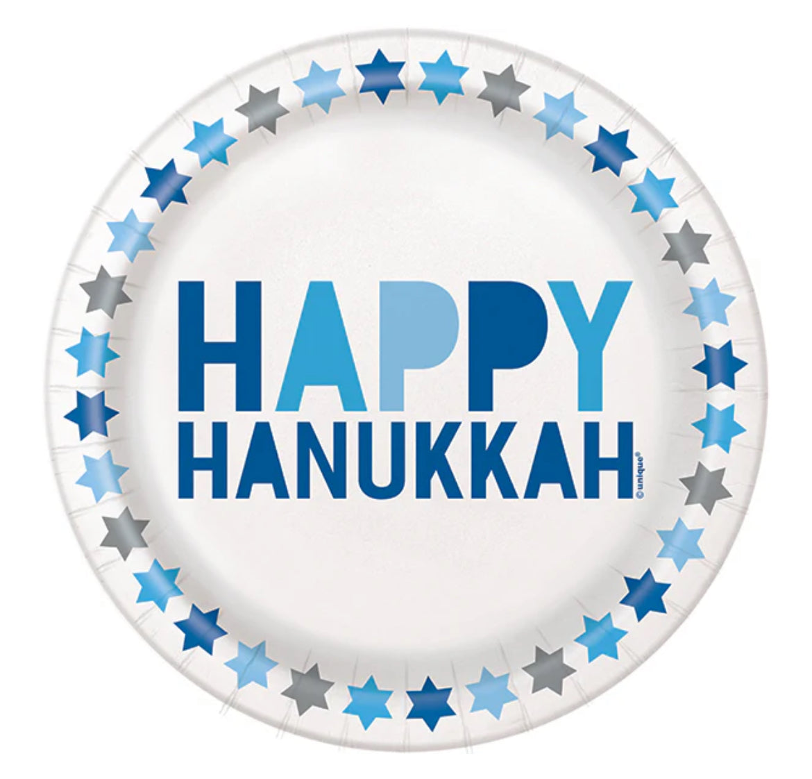 Starry Hanukkah 7in Plate