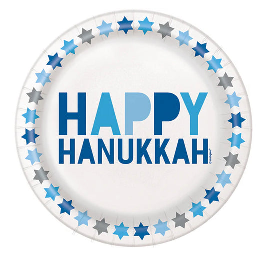 Starry Hanukkah 7in Plate