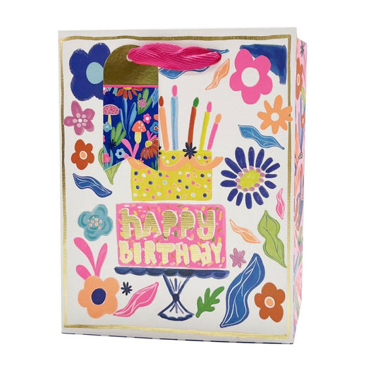 Paper T. DLX Gift Bag, Large, Birthday, Matte