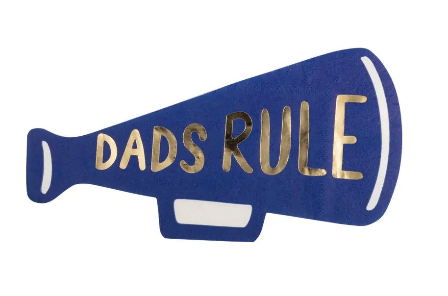 Dads rule megaphone napkin