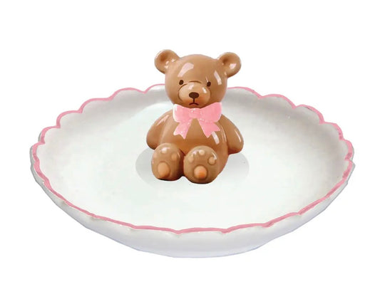 Ceramic trinket tray - Teddy Bear Dish