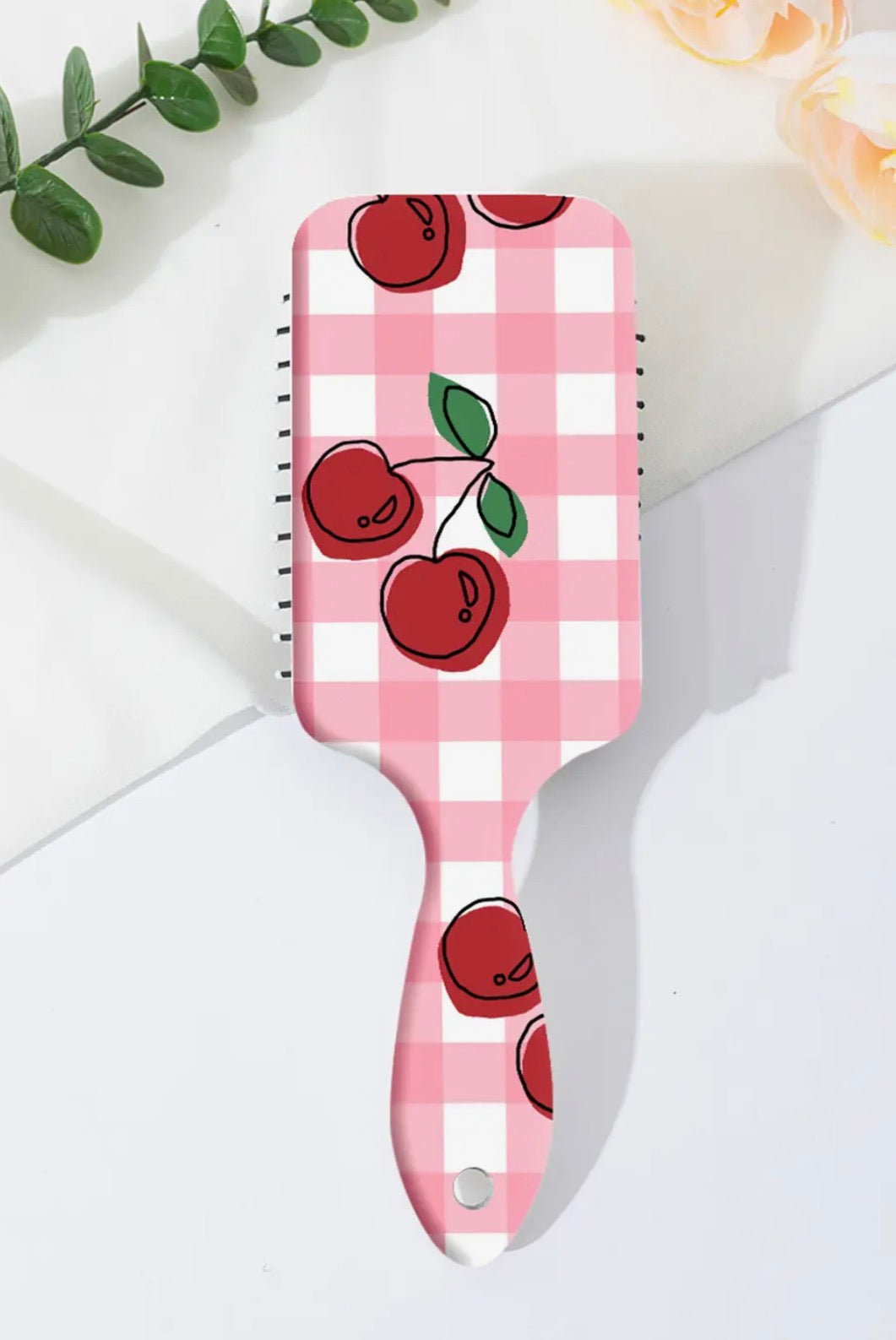 Checkered Cherry Print Large Detangle Air Cushion Comb |
Pink
