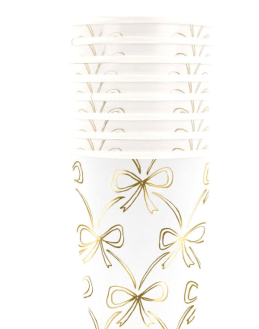 GOLD BOW CUPS|MERI MERI