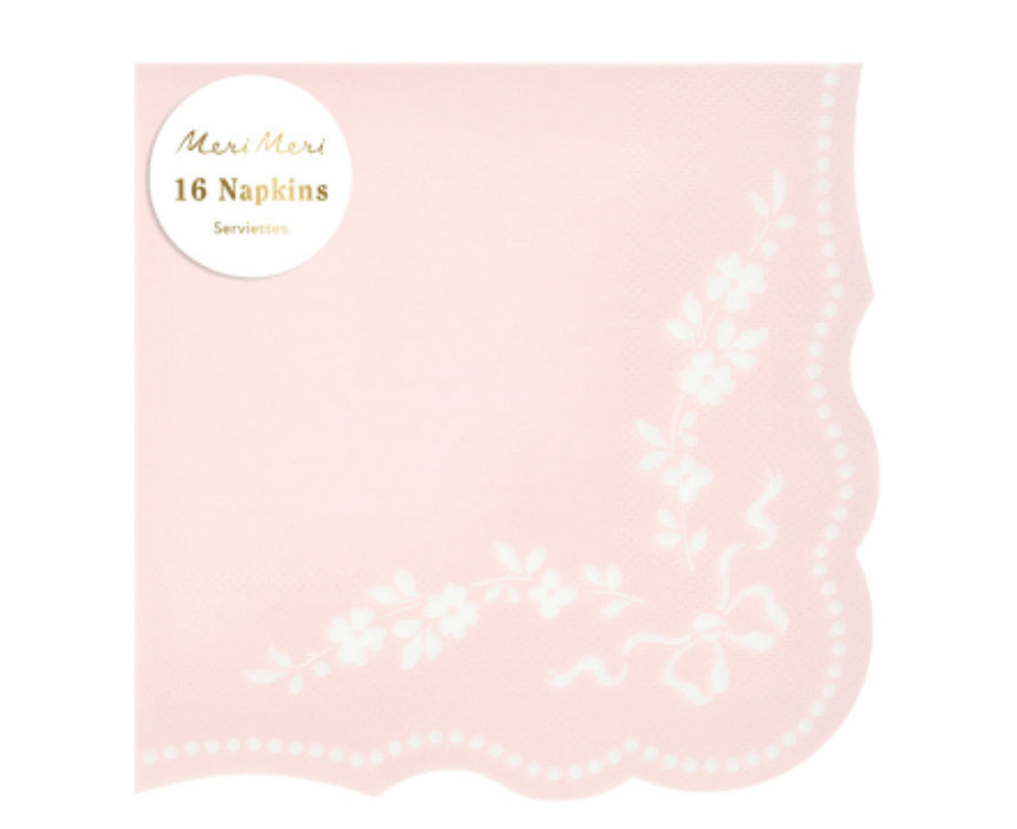 Rococo Pink Large Napkins|Meri Meri