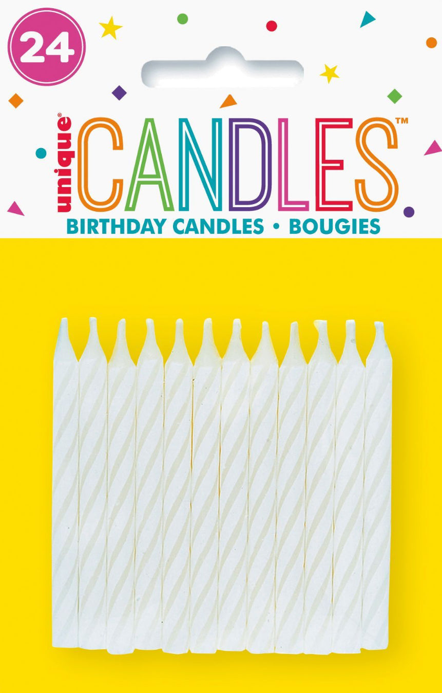 Spiral wax candles