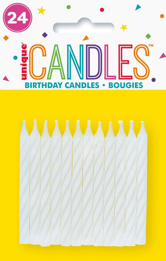 Spiral wax candles