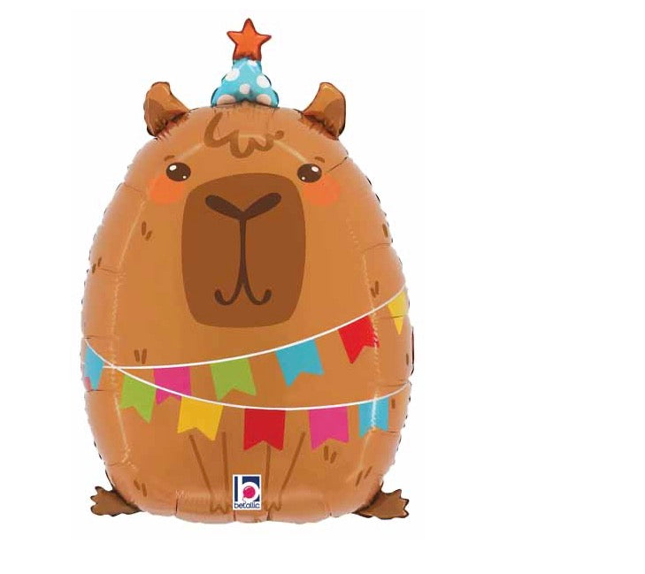 Capybara foil balloon