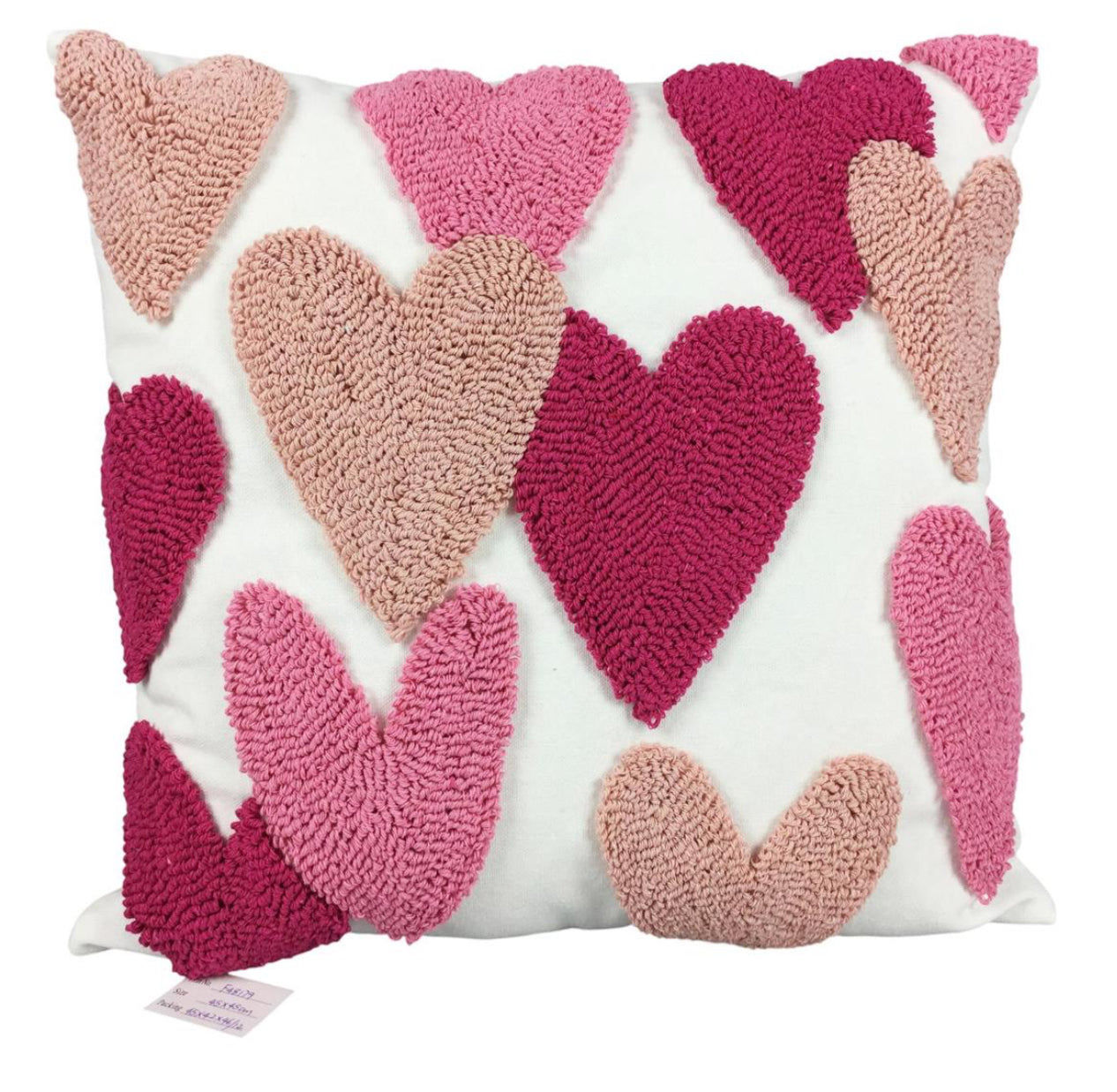 Hearts Embrodiery Pillow