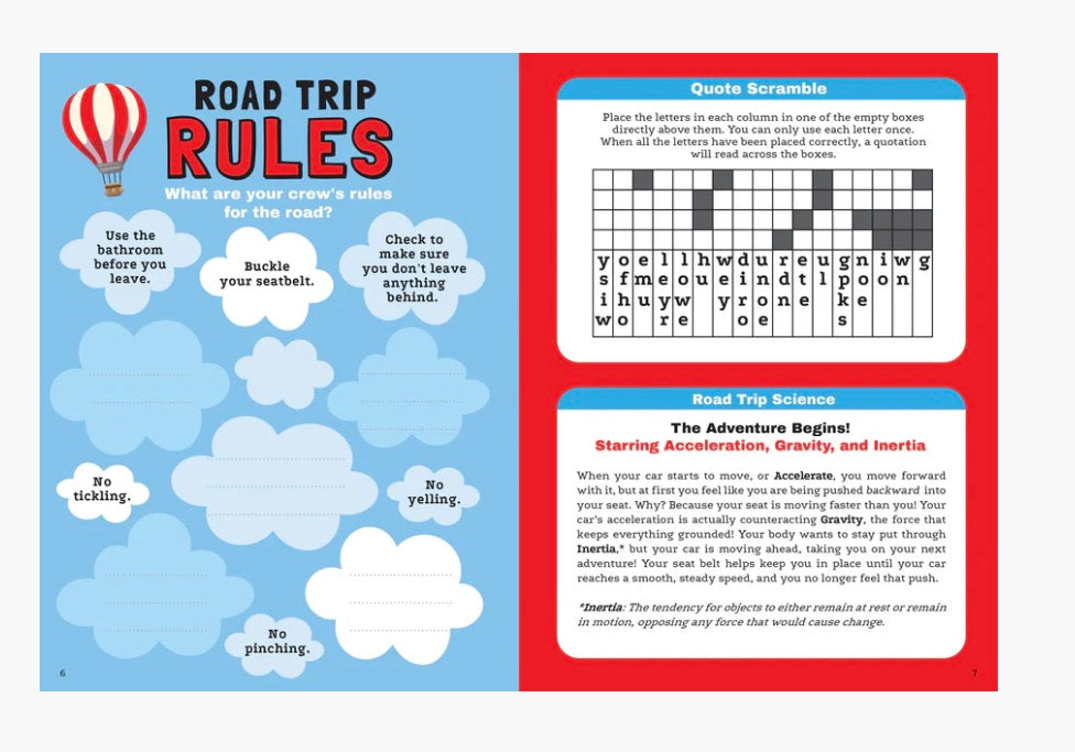 Road Trip Activity Quest