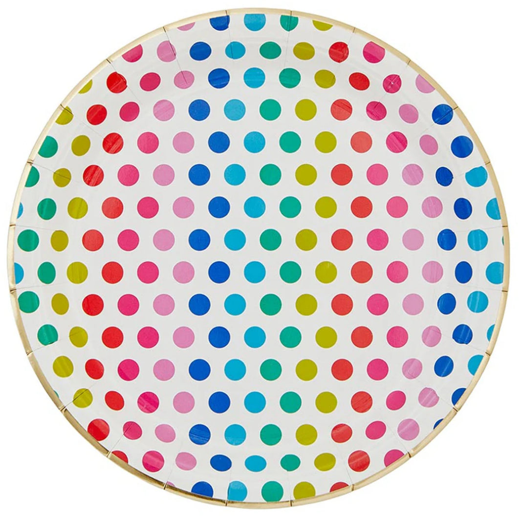 Bright Dots Dinner Plates