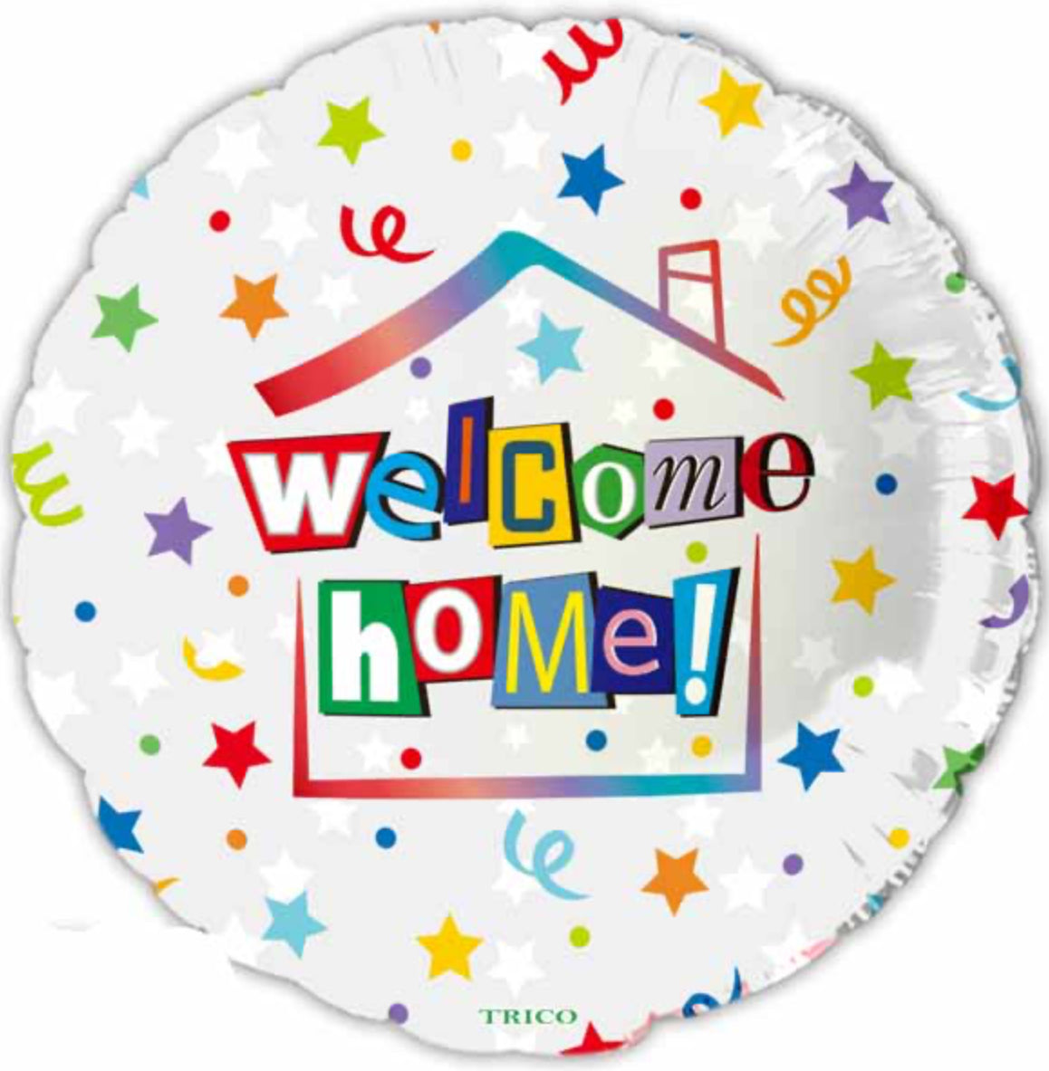 Welcome home foil balloon