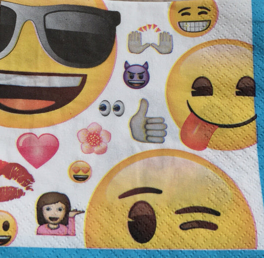 Emoji cocktail napkins
