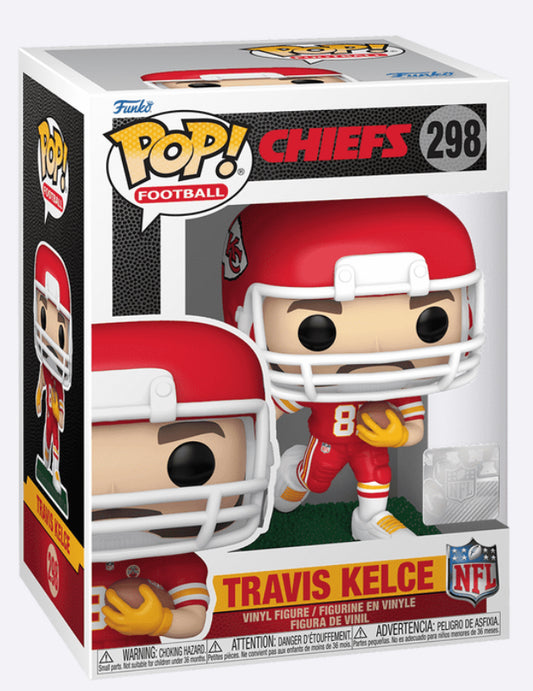 Pop! Travis Kelce (Running) (Red and White Uniform)