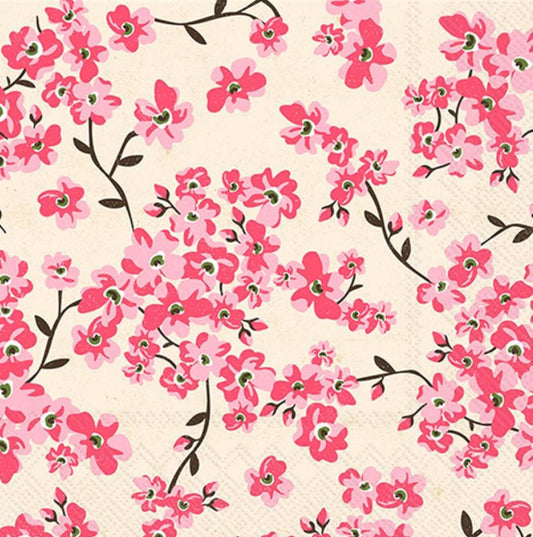 Cherry Blossoms Cocktail Napkin