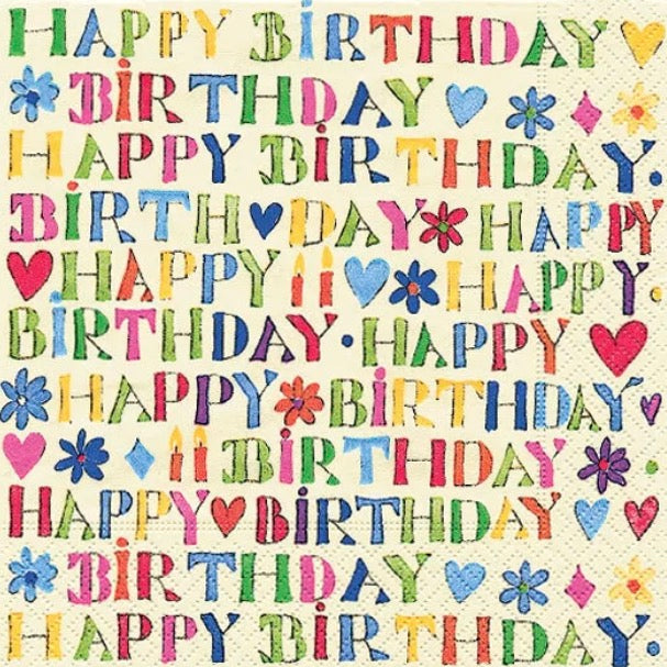 Happy Birthday Lunch Napkin