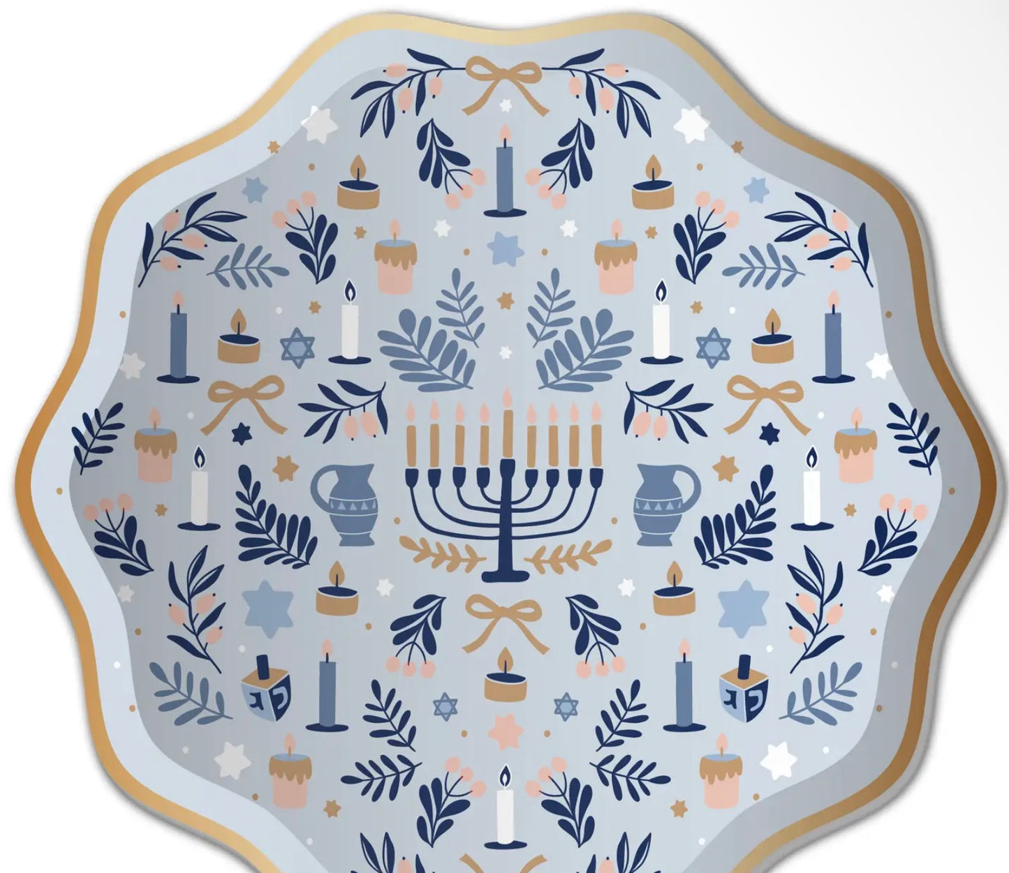 Modern Hanukkah - Small Paper Plates