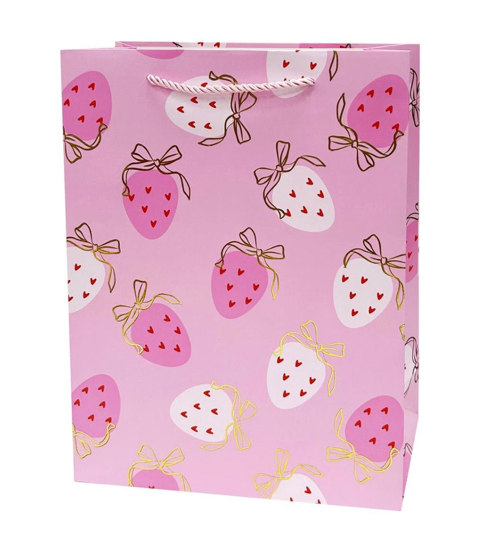 Strawberry medium gift bag
